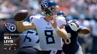 Every Will Levis Pass Attempt vs. Chicago Bears | 2023 Preseason Week 1