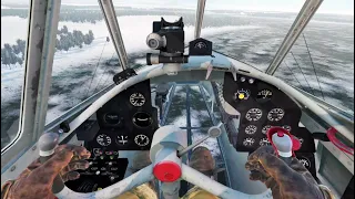 Вылет на Пе-2-83 в VR шлеме в War Thunder. СБ режим.