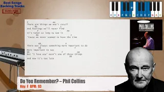 🎹 Do You Remember? – Phil Collins Piano Backing Track with chords and lyrics