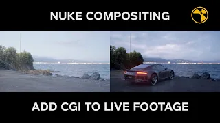 [Practice] NUKE Compositing | Add CGI to Live Footage