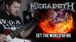 MEGADETH | Set The World Afire - GUITAR COVER + ALL SOLOS