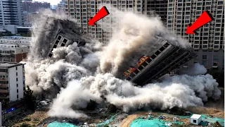 Amazing Dangerous Fastest Building Demolition Excavator Skill, Heavy Equipment Machines Working 2020