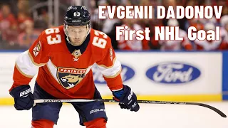 Evgenii Dadonov #63 (Florida Panthers) first NHL goal Dec 15, 2010 (Classic NHL)