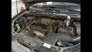 Hyundai Tucson G4GC ест масло , попытка раскоксовки .