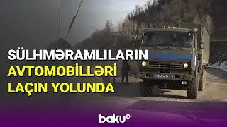 Sülhməramlıların avtomobilləri Laçın yolunda - BAKU TV (28.01.2023)