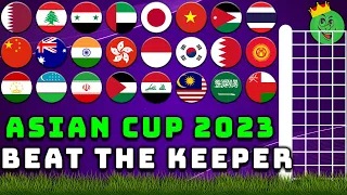 Asian Cup 2023 Beat the Keeper Marble Race Tournament / Marble Race King