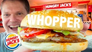 BURGER KING aka HUNGRY JACKS WHOPPER REVIEW - Fast Food Friday Food Reviews - Greg's Kitchen