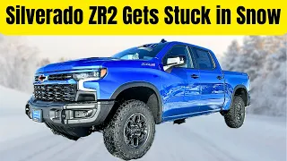 2024 Silverado ZR2 Bison Vs. Unplowed Streets