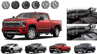 2024 Chevrolet Silverado 2500/3500HD: Different trims,Options, Color, Wheels, ETC...