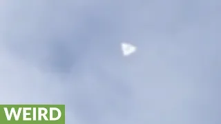 Triangular UFO appears in the sky over Amsterdam