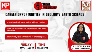 Webinar for Career Opportunity of Geology Earth Science 2023