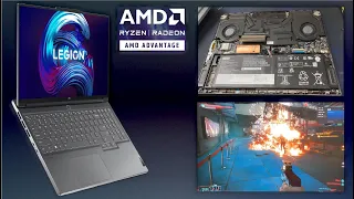 Slim Powerhouse! - Lenovo Legion Slim 7  (AMD 6800s) User review - form, screen, upgrades, gaming.