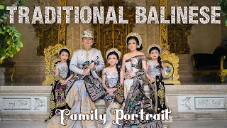 TRADITIONAL BALINESE FAMILY PORTRAIT AT PURI TRESNA BALI - BEHIND THE SCENE - GWEN KATE FAYE