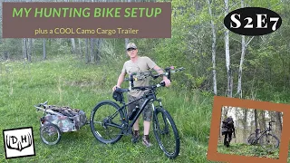 My Hunting MOUNTAIN Bike Setup plus a COOL Camo Cargo Trailer