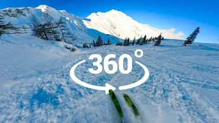 360° VR powder skiing | Insta360 ONE X2 footage