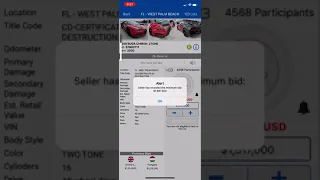 Copart Bugatti Chiron Auction