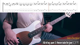 Adventures of Rain Dance Maggie Live (bass cover with tab)