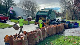 Garbage Truck VS. 200 Leaf Bags Part 2