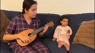 Viral cute 😍 video of the day || Little girl singing with her Mom 'Agar tum saath ho'