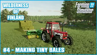 Making Small Hay Bales, Creating Big Field - #4 Korpi Map - Farming Simulator 22