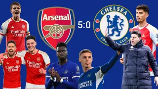 ARSENAL 5:0 CHELSEA, UMVA UKO KAI HAVERTZ  OODEGARD TROSSARD BANYAGIYE CHELSEA , GOLAZOOOOO