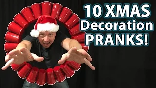 TOP 10 Holiday Decoration Prank Ideas (DIY How To Hacks & Pranks!)