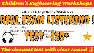 children's engineering workshops ielts listening test with answers