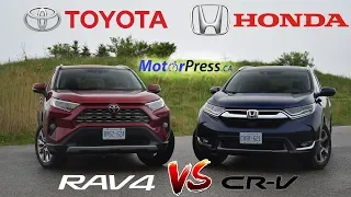 2019 Toyota Rav4 Limited AWD Vs 2019 Honda CR-V Touring AWD | Head 2 Head