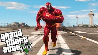 VENOM SE COME A FLASH Y CONSIGUE SUS PODERES | GTA 5 MOD VENOM