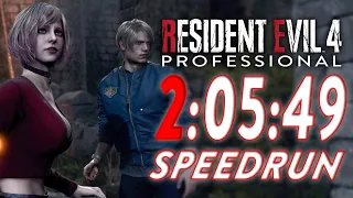 Resident Evil 4 Remake Professional Speedrun || 2:05:49