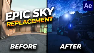 SKY REPLACEMENT and COLOR GRADE Editing Tutorial for Gameplay Clips! | NO PLUGINS