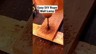 Easy DIY Rope Wall Lamp