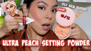 NEW✨ ONE SIZE 🍑PEACH POWDERS!|| REVIEW + DEMO + OILY SKIN WEAR TEST!