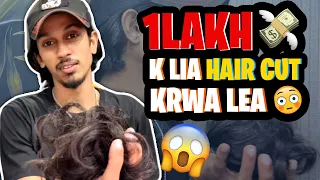 1 LAKH KY LIA HAIR CUT KRWA LEA 😣😳 expensive haircut 💸😂 DOOGSLIFE