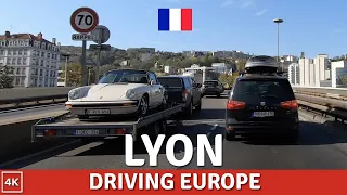 LYON 🚙 🇫🇷 Driving France |  4K