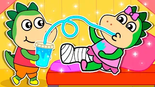 Oh no! 🤕 Sparkle has Broken her Leg! Health Tips and Other Stories for Kids by Fire Spike
