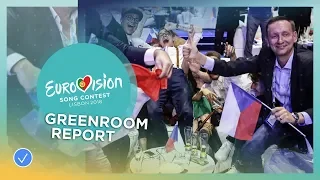 Emotions in the greenroom during the first Semi-Final of the 2018 Eurovision Song Contest