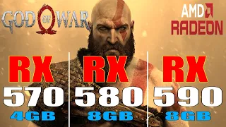 GOD OF WAR || RX 570 vs RX 580 vs RX 590 || INTEL i5 12400f ||