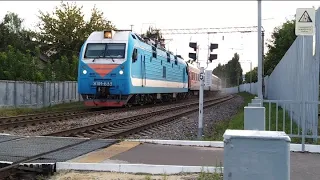 Электровоз ЭП1М-633 со скорым поездом 123В Белгород - Новосибирск