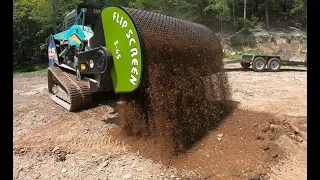 Screening top soil