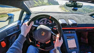 2022 Lamborghini Huracan STO - POV Canyon Blast (Binaural Audio)