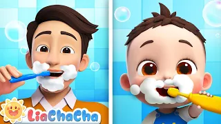 Brush Your Teeth Song + Baby Shark Doo Doo Doo | LiaChaCha Nursery Rhymes & Baby Songs
