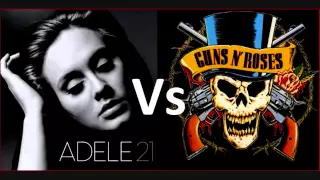 Adele Vs Guns N' Roses   'Someone Likes Knockin' On Heaven's Door' MASH UP BY @daftbeatles 480p