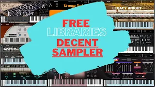 25 Free Libraries for Free VST Decent Sampler in 2023💥