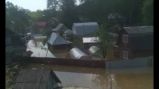 Наводнение в Подмосковье! Рекордные ливни подтопили Нахабино.