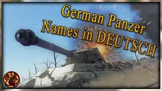 WT || How to pronounce german Panzers properly