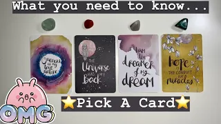 What You Need to Know Right Now🌠| Pick A Card🌟 Tarot Reading (Timeless)