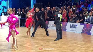 Charles-Guillaume Schmitt - Elena Salikhova FRA | Cha Cha | World Latin Championship 2019 | Moscow
