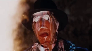 Raiders of the lost ark extended face melting scene