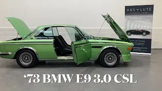 Absolute Classic Car. 1973 BMW E9 Coupe, 3.0 CSL, 1 of 500 ‘U.K. RHD City Pack’, stunning condition